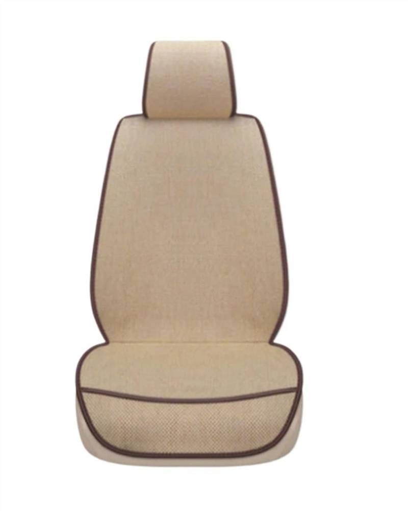 NNBINK Autositz Four Seasons Universal-Sitzbezug-Matte Automobil-Innenraum-Autositz-Schutzpolster Auto-Vorder-/Rücksitzbezug Autositz Sitzauflagen(Beige,Front) von NNBINK