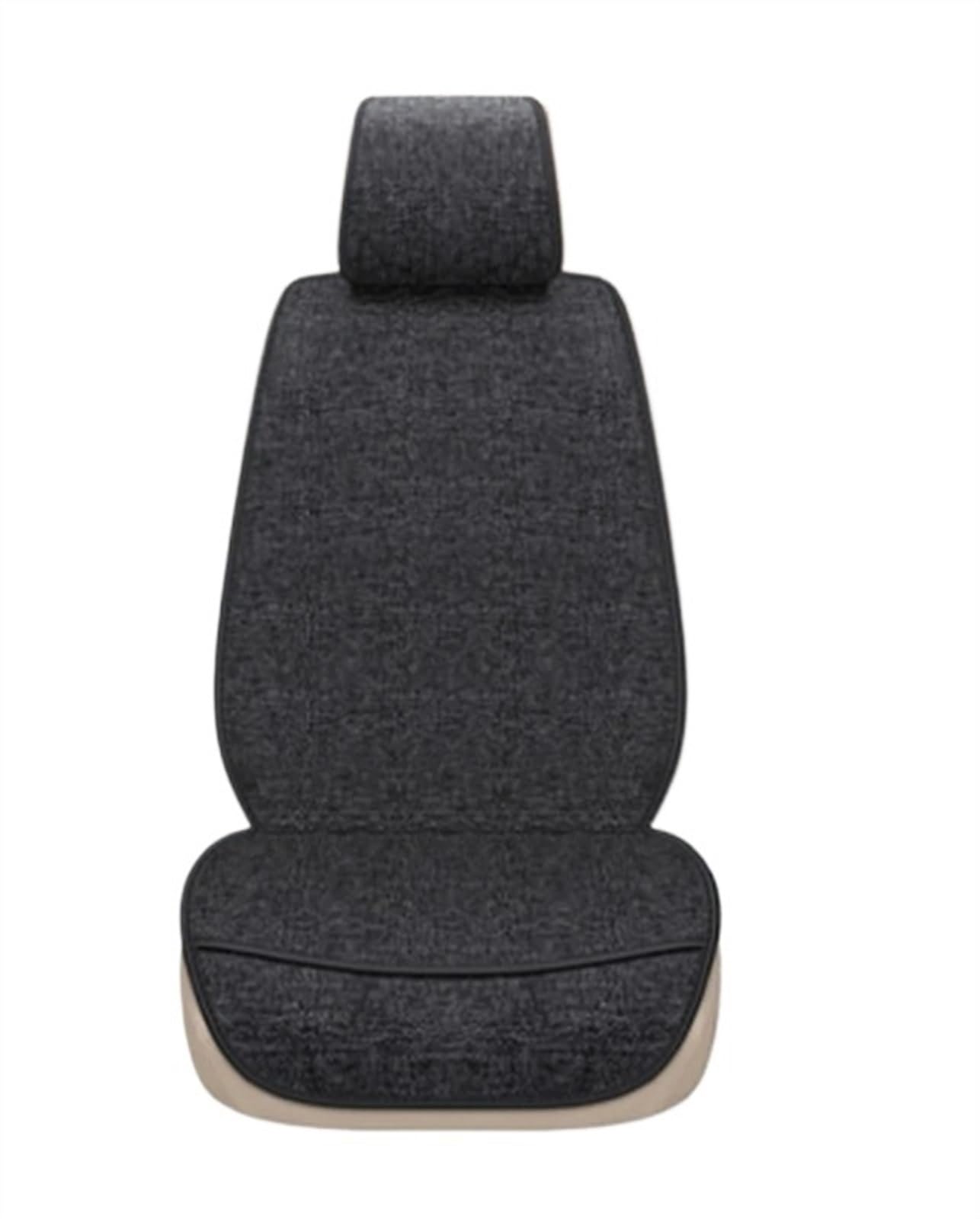 NNBINK Autositz Four Seasons Universal-Sitzbezug-Matte Automobil-Innenraum-Autositz-Schutzpolster Auto-Vorder-/Rücksitzbezug Autositz Sitzauflagen(Black,Front) von NNBINK