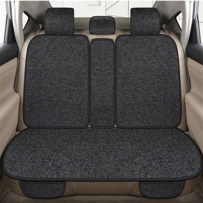 NNBINK Autositz Four Seasons Universal-Sitzbezug-Matte Automobil-Innenraum-Autositz-Schutzpolster Auto-Vorder-/Rücksitzbezug Autositz Sitzauflagen(Black,Rear) von NNBINK