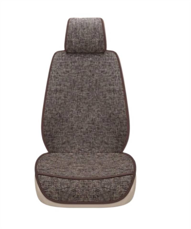 NNBINK Autositz Four Seasons Universal-Sitzbezug-Matte Automobil-Innenraum-Autositz-Schutzpolster Auto-Vorder-/Rücksitzbezug Autositz Sitzauflagen(Brown,Front) von NNBINK