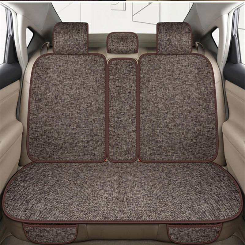 NNBINK Autositz Four Seasons Universal-Sitzbezug-Matte Automobil-Innenraum-Autositz-Schutzpolster Auto-Vorder-/Rücksitzbezug Autositz Sitzauflagen(Brown,Rear) von NNBINK