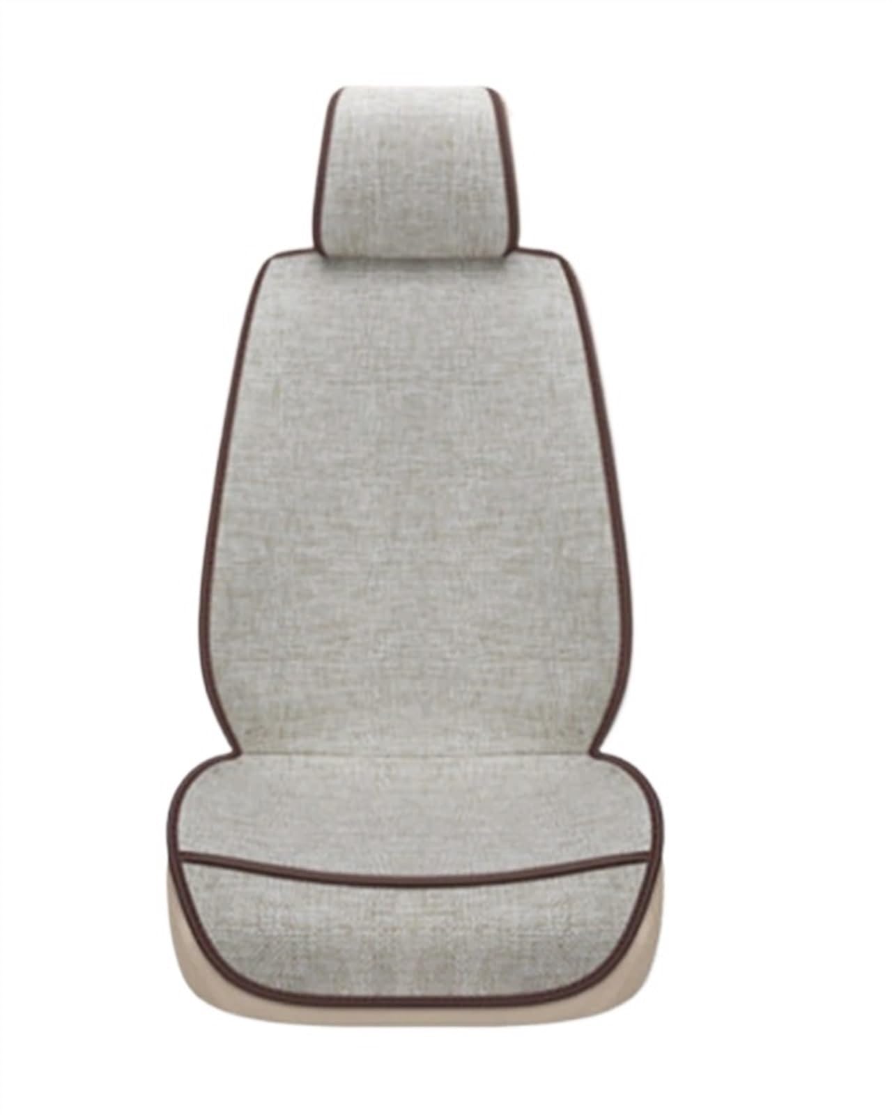 NNBINK Autositz Four Seasons Universal-Sitzbezug-Matte Automobil-Innenraum-Autositz-Schutzpolster Auto-Vorder-/Rücksitzbezug Autositz Sitzauflagen(White,Front) von NNBINK