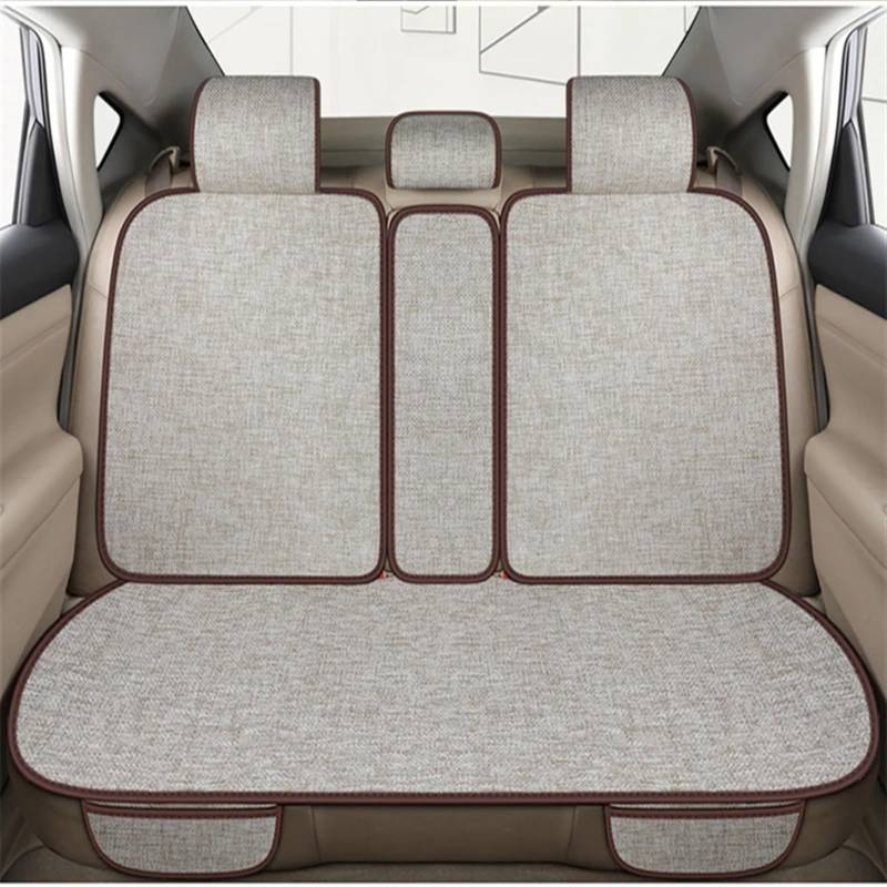 NNBINK Autositz Four Seasons Universal-Sitzbezug-Matte Automobil-Innenraum-Autositz-Schutzpolster Auto-Vorder-/Rücksitzbezug Autositz Sitzauflagen(White,Rear) von NNBINK