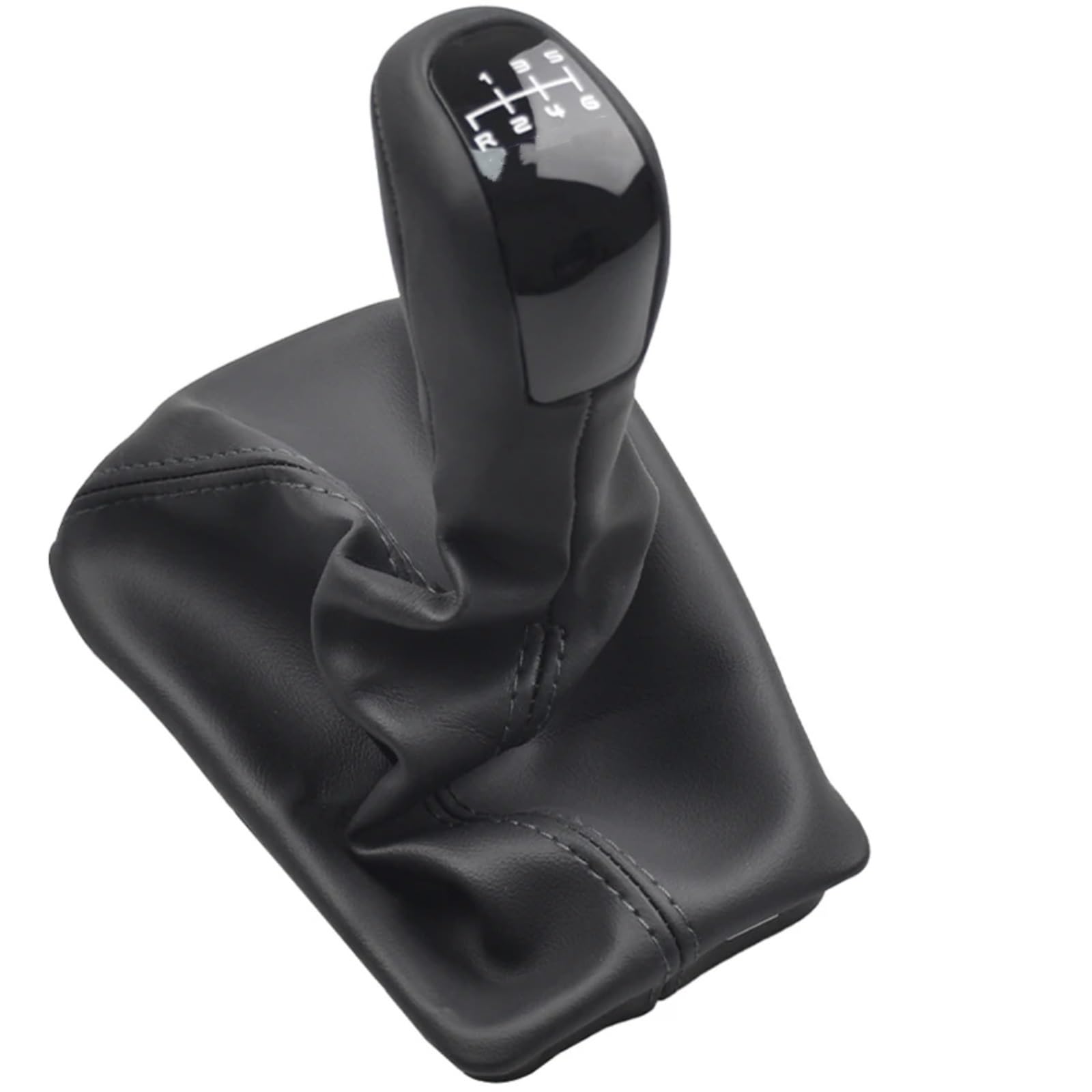 NNBINK Kompatibel Mit Benz E Class Für W211 S211 2002 2003 2004 2005 2006 2007 2008 2009 Auto-Handbuch 6-Gang-Schaltknauf Level Knob Boot Schaltknäufe(Size2) von NNBINK