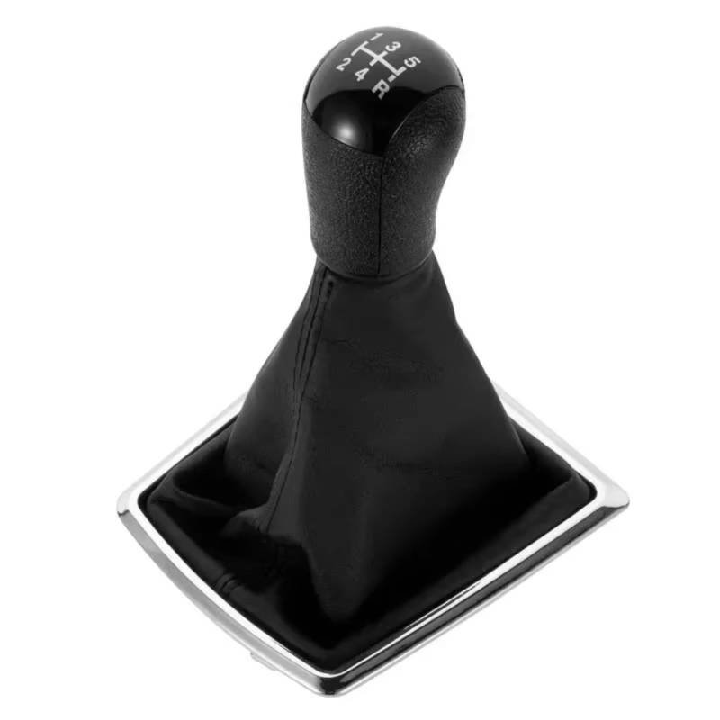 NNBINK Kompatibel Mit Ford Für Focus 2 Für Mondeo MK2 2005 2006 2007 2008 Auto-Styling Schaltknauf Hebel Gaitor Shifter Kofferraumabdeckung Fall Schaltknäufe(Black) von NNBINK
