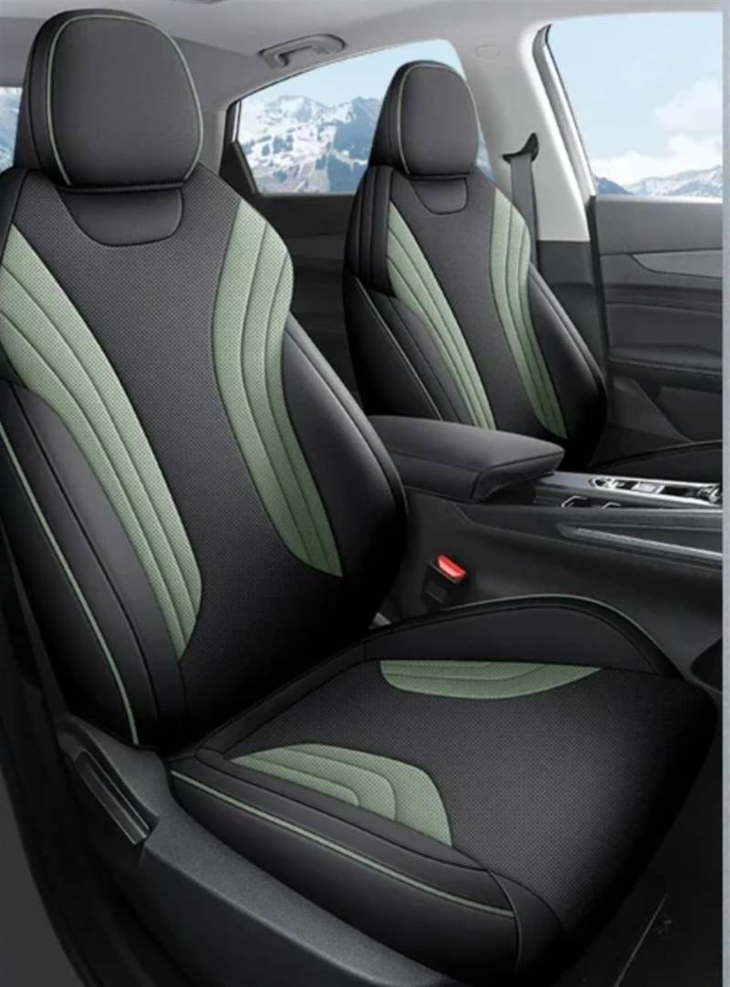 NNBINK Kompatibel Mit Geely Für Coolray 2023 2024 Autositzbezug, Ganzjahres-Kissen, Sitzbezug, Zubehör, Auto-Komplettset, Sitzschutz, Kissenpolster Autositz Sitzauflagen(Green) von NNBINK