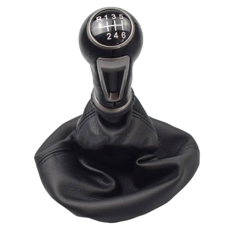 NNBINK Kompatibel Mit Seat Für Ibiza IV Auto Schaltknauf Hebel Stick Gamasche Boot Abdeckung Kragen Auto Schaltknauf Auto Teile Schaltknäufe(R6-Speed) von NNBINK