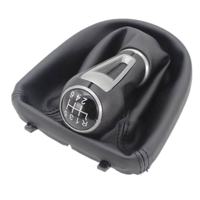 NNBINK Kompatibel Mit Seat Für Leon MK2 2005 2006 2007 2008 2009 2010 2011 2012 Car-Stying 5/6-Gang-Auto-Schaltknauf-Schaltknauf Schaltknäufe(Black,6 Speed) von NNBINK