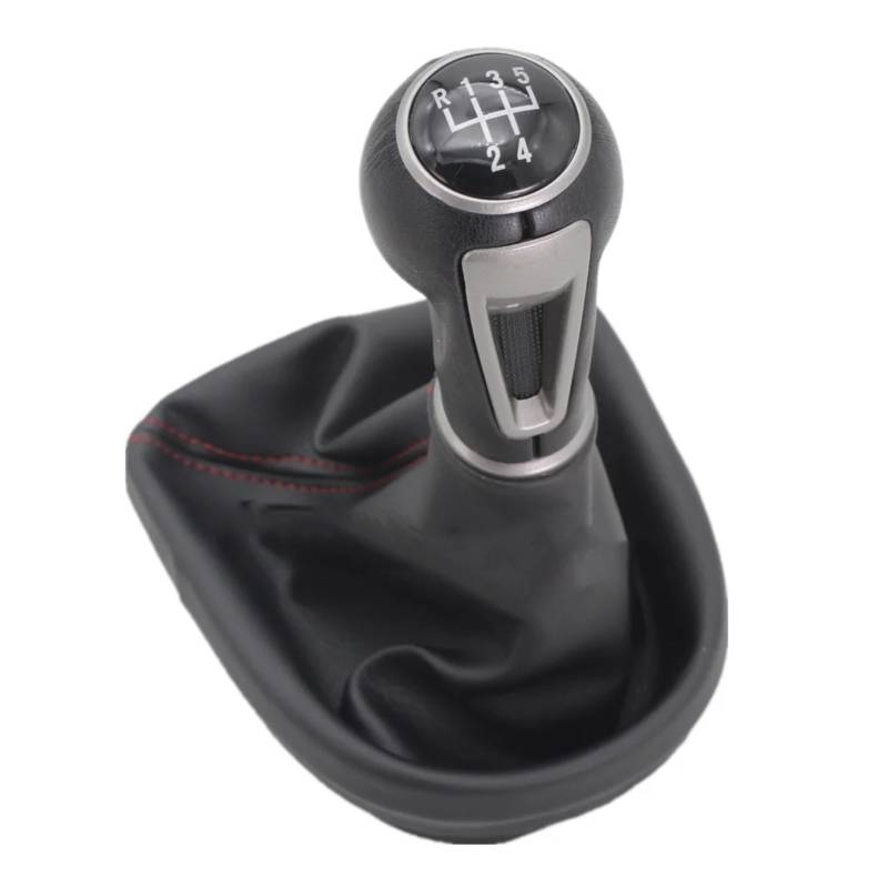 NNBINK Kompatibel Mit Seat Für Leon MK2 2005 2006 2007 2008 2009 2010 2011 2012 Car-Stying 5/6-Gang-Auto-Schaltknauf-Schaltknauf Schaltknäufe(Red,5 Speed) von NNBINK