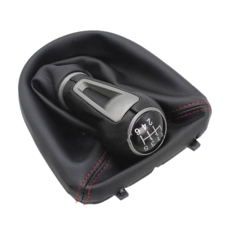 NNBINK Kompatibel Mit Seat Für Leon MK2 2005 2006 2007 2008 2009 2010 2011 2012 Car-Stying 5/6-Gang-Auto-Schaltknauf-Schaltknauf Schaltknäufe(Red,6 Speed) von NNBINK