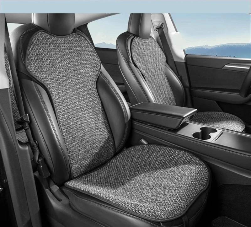 NNBINK Kompatibel Mit Tesla Für Model Y Für Model 3 2024 Sitzbezug Kissen Vier Jahreszeiten Atmungsaktiv Und Bequem Sitz Auto Innenzubehör Autositz Sitzauflagen(2front) von NNBINK