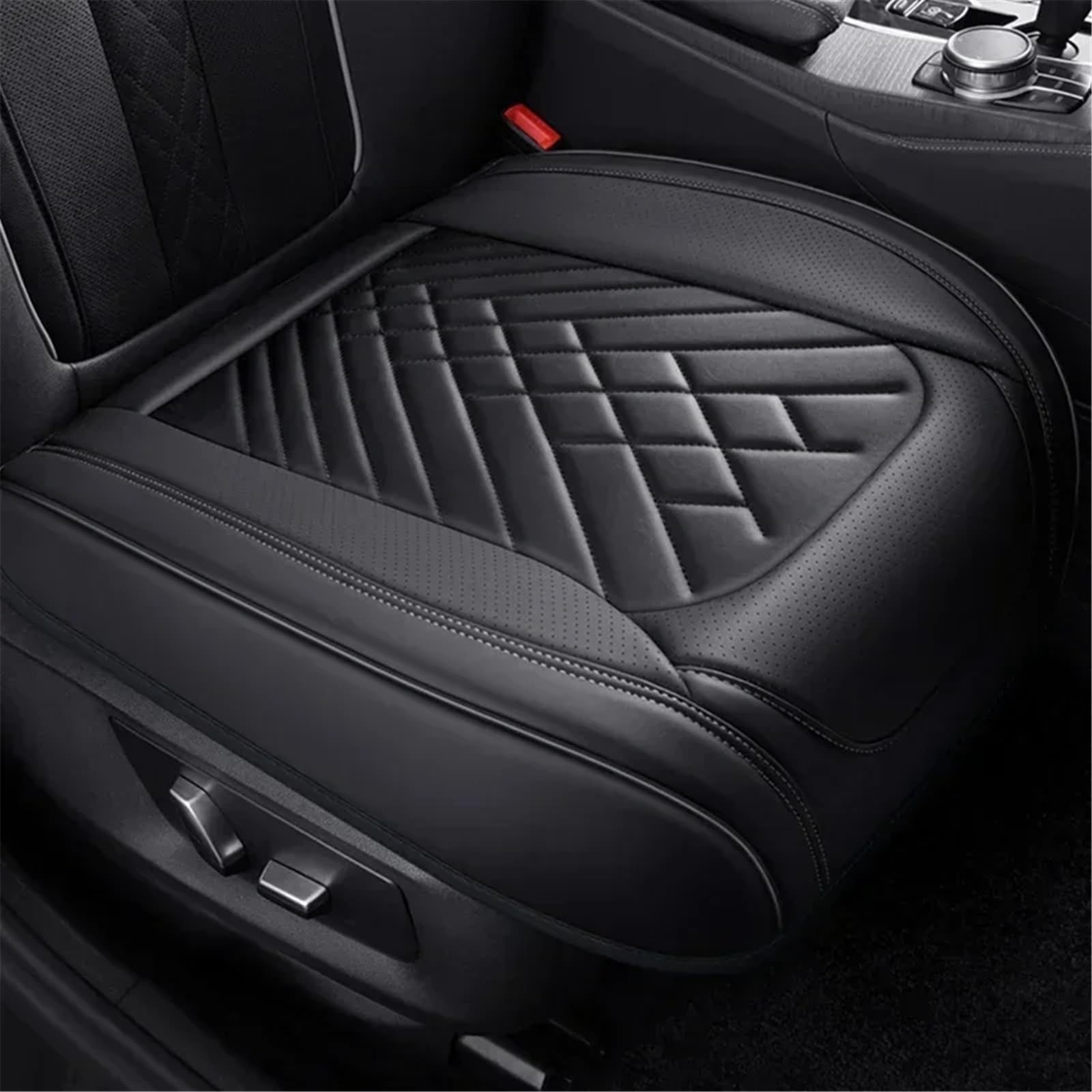 NNBINK Kompatibel Mit VW Für Golf Für Passat Für CC Universal-Autositzbezug Kissen Autositz-Schutzpolster Auto-Sitzbezug Vorne Hinten Autositz Sitzauflagen(Black,Front) von NNBINK