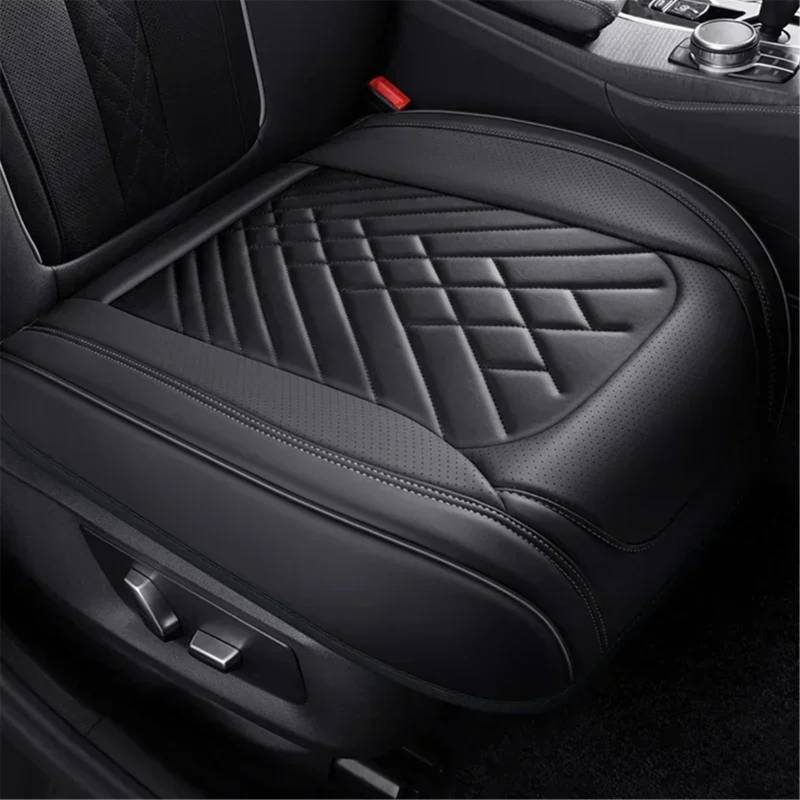 NNBINK Kompatibel Mit VW Für Golf Für Passat Für CC Universal-Autositzbezug Kissen Autositz-Schutzpolster Auto-Sitzbezug Vorne Hinten Autositz Sitzauflagen(Black,Front) von NNBINK