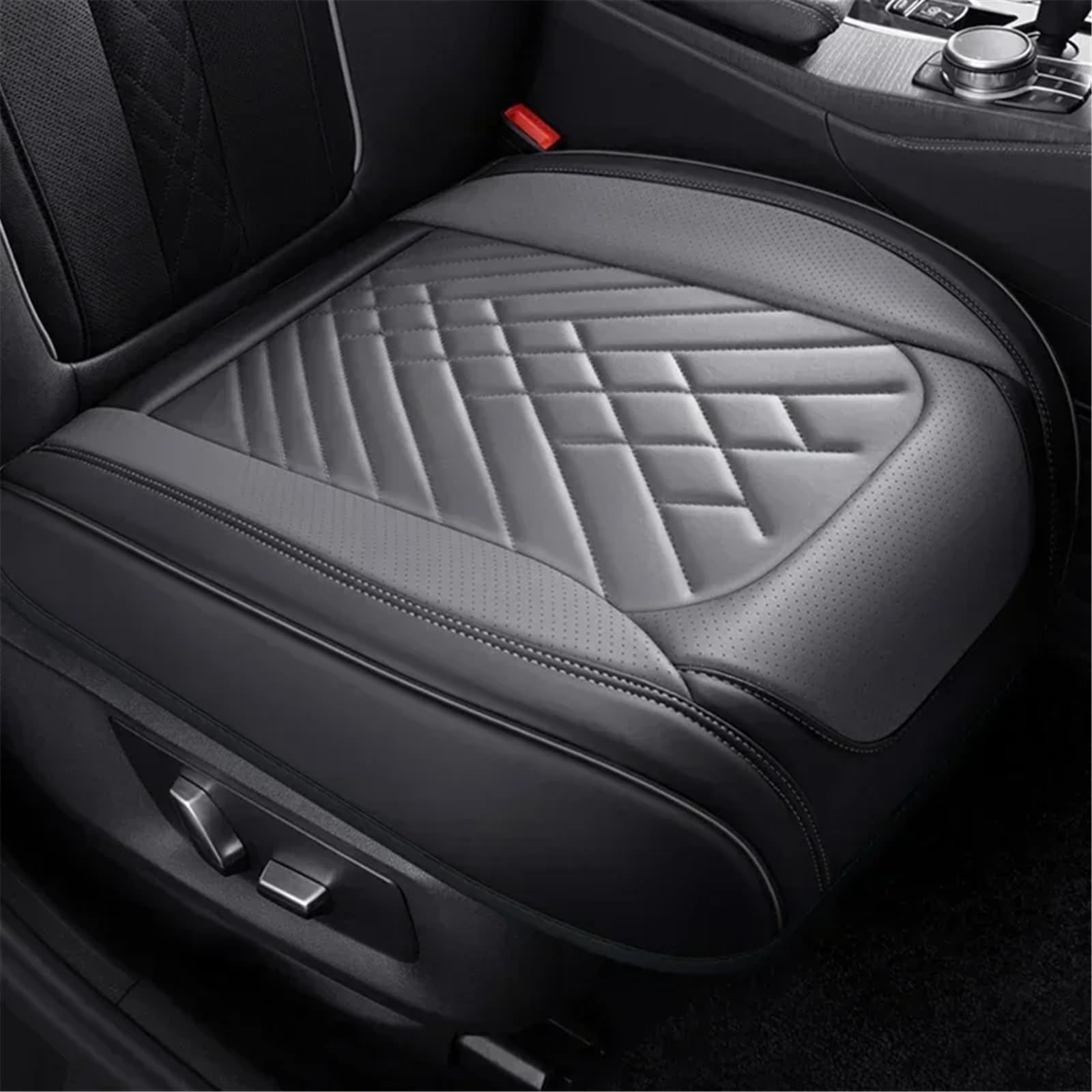 NNBINK Kompatibel Mit VW Für Golf Für Passat Für CC Universal-Autositzbezug Kissen Autositz-Schutzpolster Auto-Sitzbezug Vorne Hinten Autositz Sitzauflagen(Gray,Front) von NNBINK