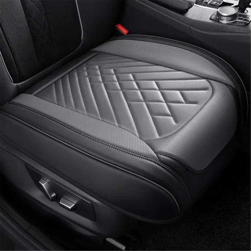 NNBINK Kompatibel Mit VW Für Golf Für Passat Für CC Universal-Autositzbezug Kissen Autositz-Schutzpolster Auto-Sitzbezug Vorne Hinten Autositz Sitzauflagen(Gray,Front) von NNBINK