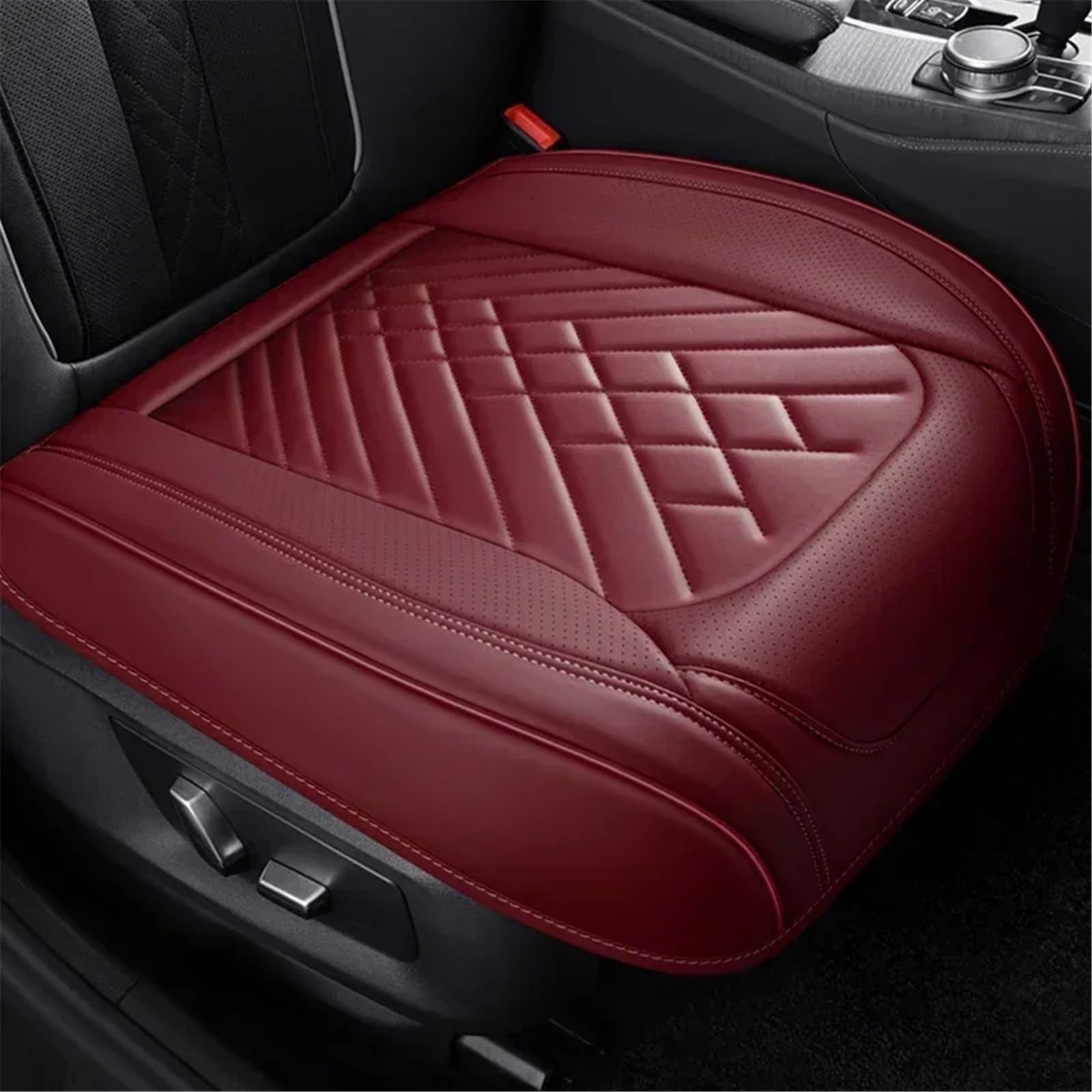 NNBINK Kompatibel Mit VW Für Golf Für Passat Für CC Universal-Autositzbezug Kissen Autositz-Schutzpolster Auto-Sitzbezug Vorne Hinten Autositz Sitzauflagen(Red,Front) von NNBINK