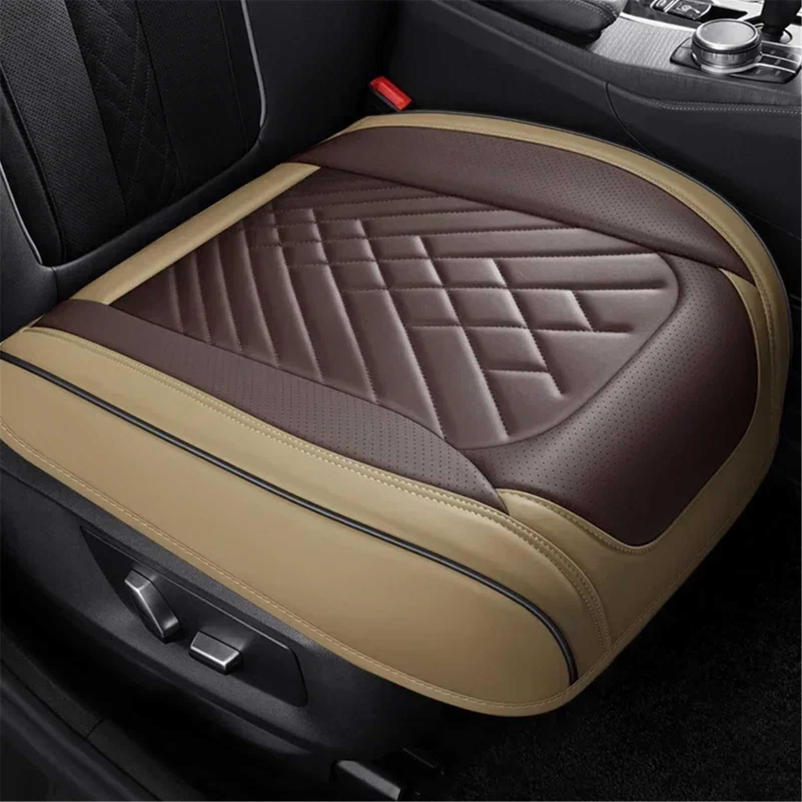 NNBINK Kompatibel Mit VW Für Golf Für Passat Für CC Universal-Autositzbezug Kissen Autositz-Schutzpolster Auto-Sitzbezug Vorne Hinten Autositz Sitzauflagen(Yellow,Front) von NNBINK