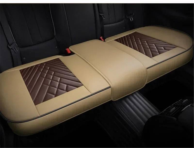 NNBINK Kompatibel Mit VW Für Golf Für Passat Für CC Universal-Autositzbezug Kissen Autositz-Schutzpolster Auto-Sitzbezug Vorne Hinten Autositz Sitzauflagen(Yellow,Rear) von NNBINK