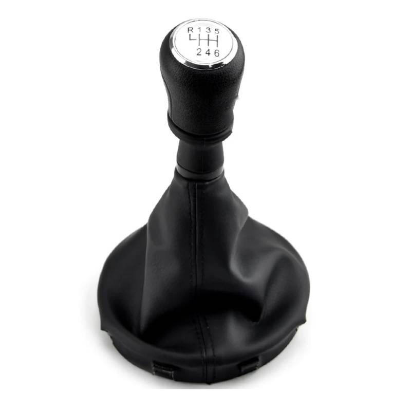 NNBINK Kompatibel Mit Vw Für Transporter Für T5 T5.1 T6 2003 2005 2006 2007 2008 2009 2010 2011 5-Gang-Auto-Schaltknauf Schalthebel Autoteile Schaltknäufe(Silver,6 Speed) von NNBINK