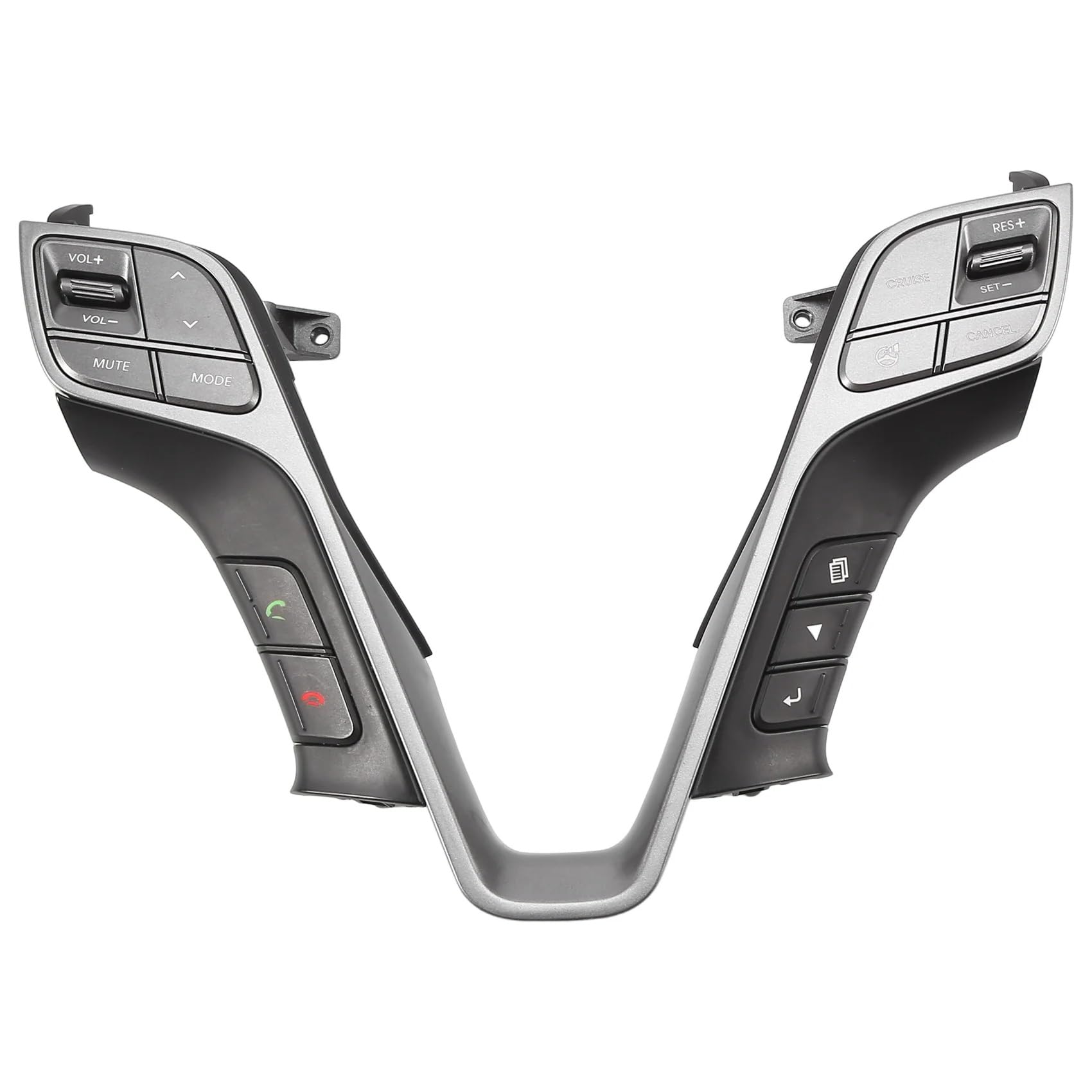 NNBINK Lenkradschalter-Taste Kompatibel Mit Hyundai Für Santafe DM 2012 2013 2014 2015 2016 2017 Auto-Anrufbeantworter-Telefonknopfschalter Auto-Lenkrad-Tastenteile von NNBINK