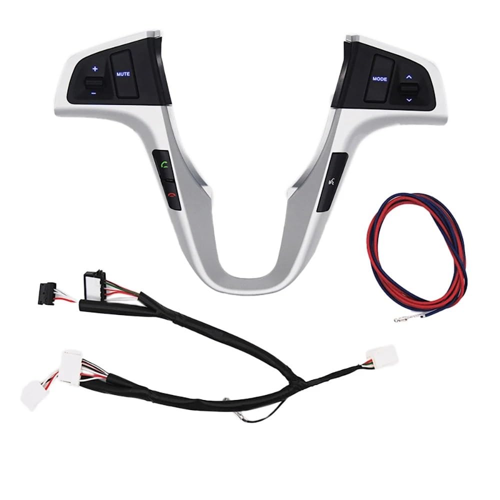 NNBINK Lenkradschalter-Taste Kompatibel Mit Hyundai Für Verna 2010 2011 2012 2013 2014 2015 2016 Lenkrad Lautstärke Musiksteuerung Tastenschalter Mit Hintergrundbeleuchtung NNBINK Lenkradschalter-Taste Kompatibel Mit Hyundai Für Verna 2010 2011 2012 2013 2014 2015 2016 Lenkrad Lautstärke Musiksteuerung Tastenschalter Mit Hintergrundbeleuchtung von NNBINK