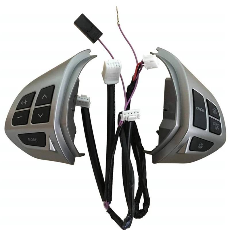 NNBINK Lenkradschalter-Taste Kompatibel Mit Mitsubishi Für Outlander XL 2006–2012 Für ASX 2010–2016 Für L200 2006–2016 8701A087 Auto-Lenkrad-Kreuzfahrt-Lautstärketaste von NNBINK