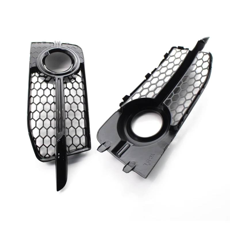 NNBINK Nebelscheinwerfer Grille Kompatibel Mit A1 2010 2011 2012 2013 2014 8X0807681B 2X Auto-Frontstoßstange Links Und Rechts Nebelscheinwerfer-Einfassungsgitter Autozubehör von NNBINK