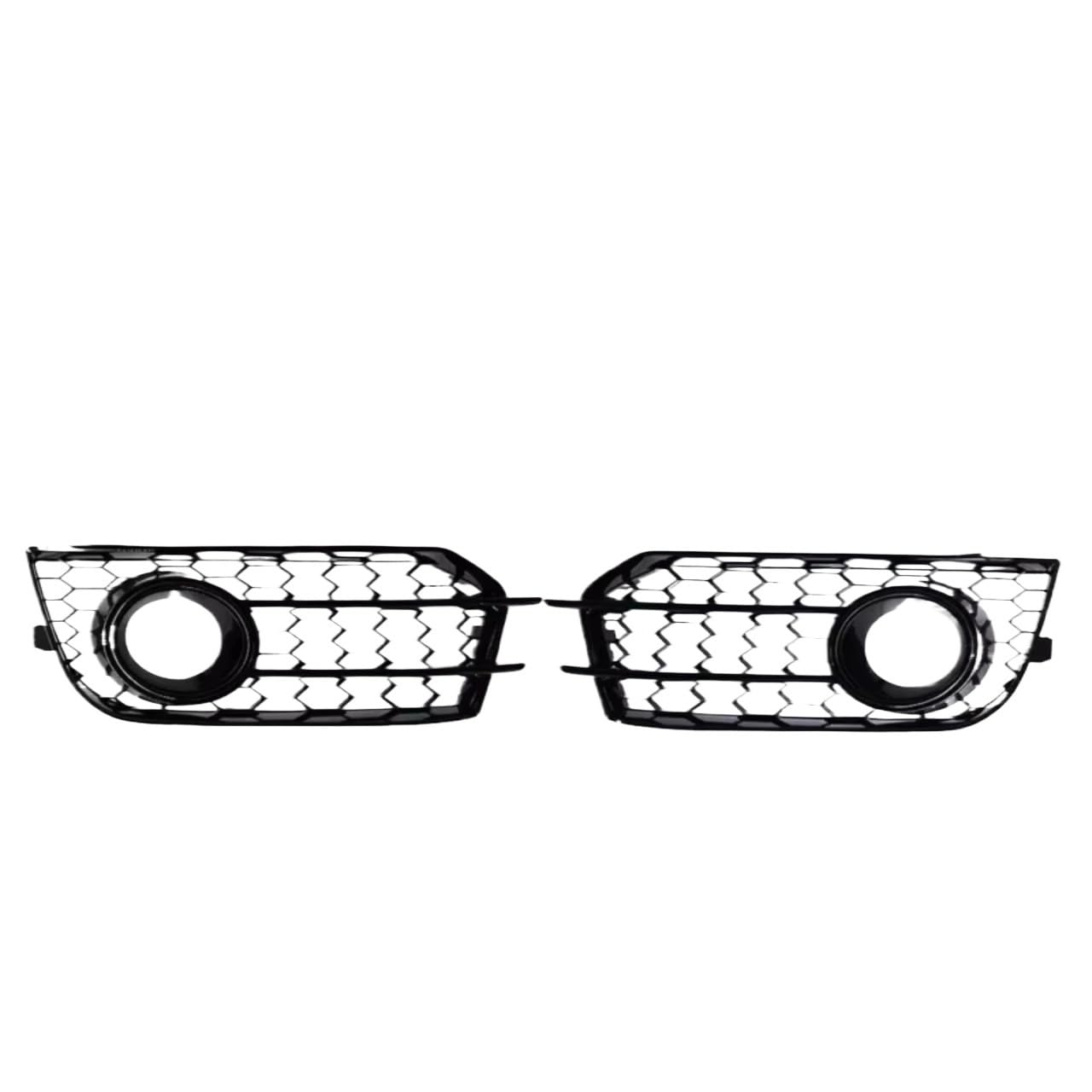 NNBINK Nebelscheinwerfer Grille Kompatibel Mit A1 2011-2014 Nebelscheinwerfer-Lampenabdeckung, Nebelscheinwerfergitter 8X0807681A 8X0807682A(Bright Black) von NNBINK