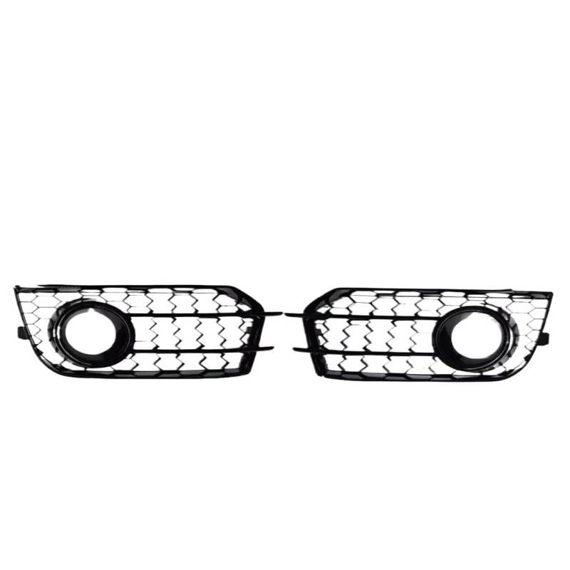 NNBINK Nebelscheinwerfer Grille Kompatibel Mit A1 2011-2014 Nebelscheinwerfer-Lampenabdeckung, Nebelscheinwerfergitter 8X0807681A 8X0807682A(Bright Black) von NNBINK