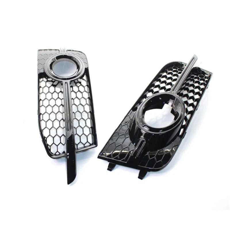 NNBINK Nebelscheinwerfer Grille Kompatibel Mit A1 8X Sports 2011 2012 2013 2014 8X0807681B Auto Vorne Unterer Stoßfänger Links Und Rechts Nebelscheinwerferabdeckung Wabengitterteile(with Holes) von NNBINK