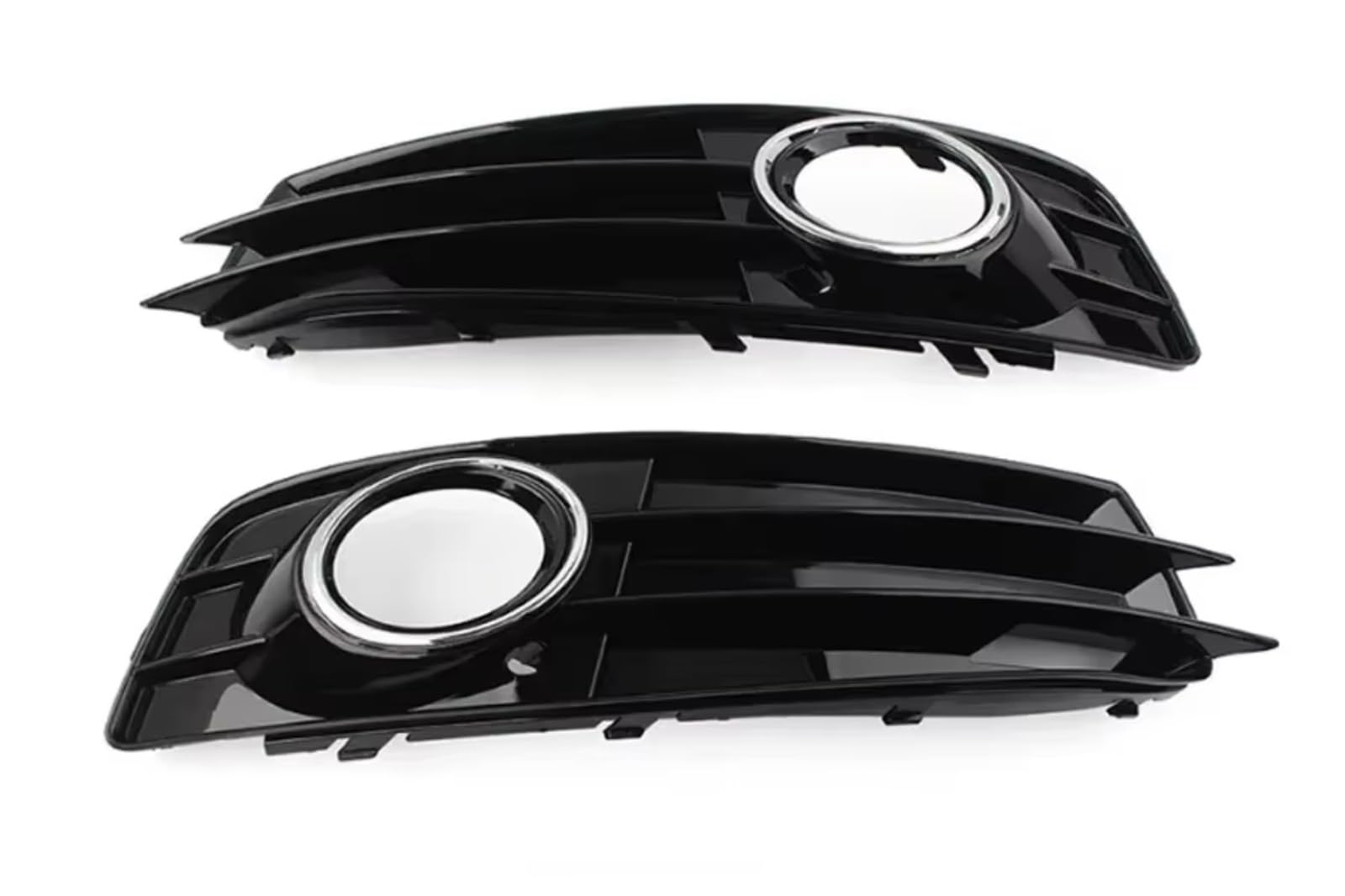 NNBINK Nebelscheinwerfer Grille Kompatibel Mit A3 2010–2013 Frontstoßstange, Nebelscheinwerfer, Abdeckrahmen, Nebellampengitter Mit Chromring(2PCS Left and Right) von NNBINK