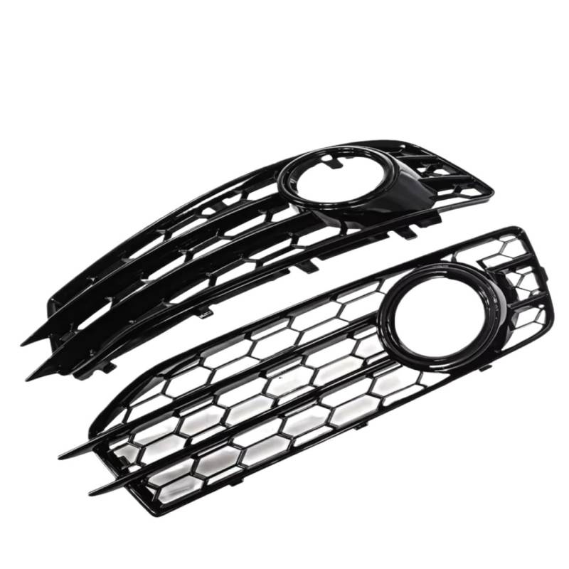 NNBINK Nebelscheinwerfer Grille Kompatibel Mit A3 8P 2009–2012, 1 Paar Auto-Frontstoßstange, Nebelscheinwerfer, Netzgitter, Nebelscheinwerfer, Wabengitterabdeckungen von NNBINK