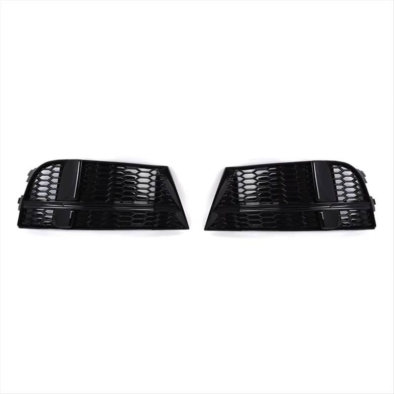 NNBINK Nebelscheinwerfer Grille Kompatibel Mit A3 S3 2017 2018 2019 8V3807681AB Auto-Frontstoßstangeneinsätze Links Und Rechts Nebelscheinwerfer-Lampengitter-Abdeckung Ersatzteile von NNBINK