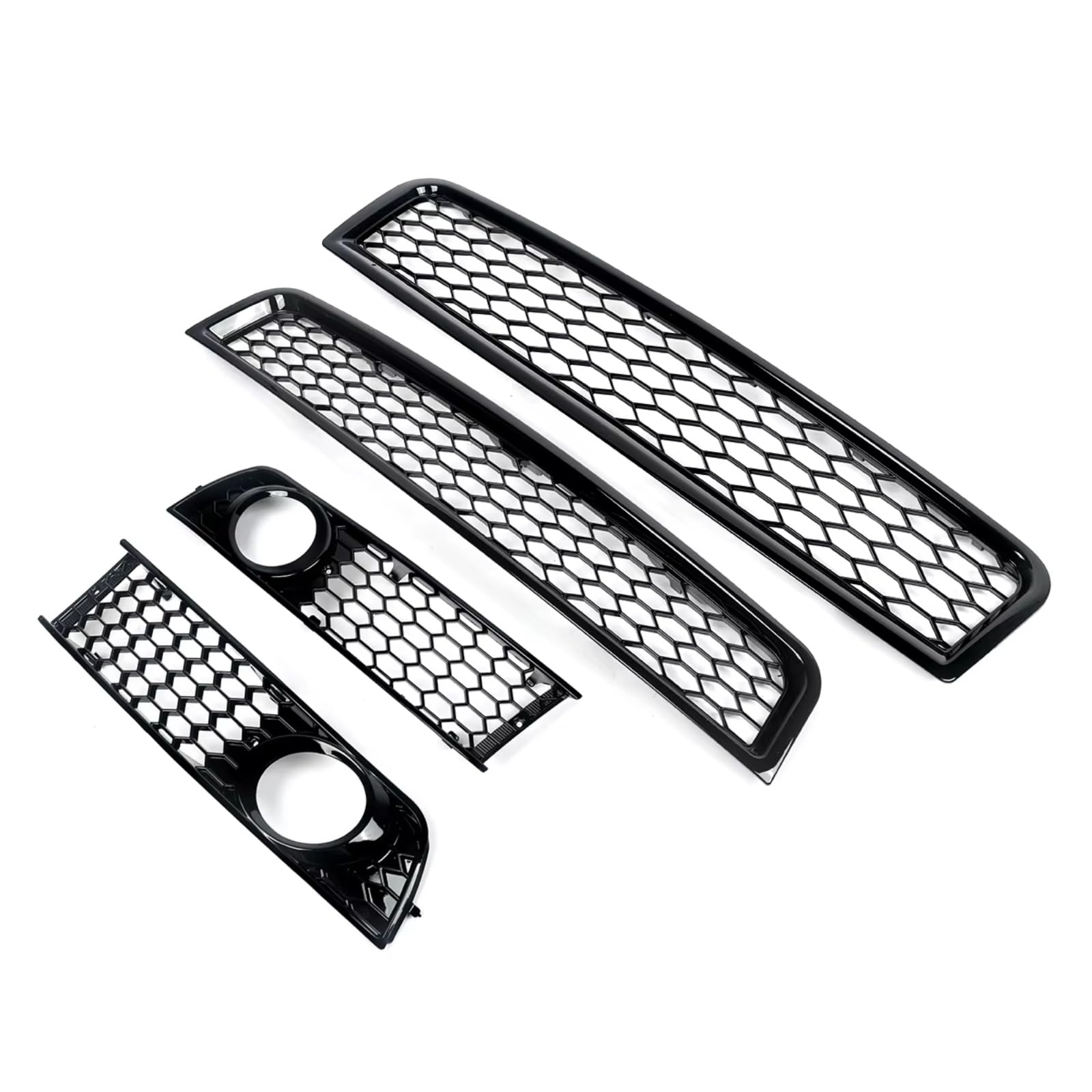 NNBINK Nebelscheinwerfer Grille Kompatibel Mit A4 B6 2002–2005, Vorderer Oberer Unterer Kühlergrill, Nebelscheinwerfergrill, 4 Stück NNBINK Nebelscheinwerfer Grille Kompatibel Mit A4 B6 2002–2005, Vorderer Oberer Unterer Kühlergrill, Nebelscheinwerfergrill, 4 Stück von NNBINK