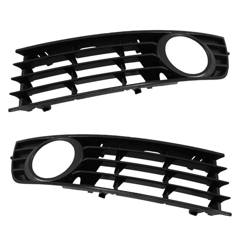 NNBINK Nebelscheinwerfer Grille Kompatibel Mit A4 B6 Limousine Avant 2001 2002 2003 2004 2005 8E0807681 2 Stück Auto-Frontstoßstange Nebelscheinwerfer Links Und Rechts Kühlergrill Automontage von NNBINK