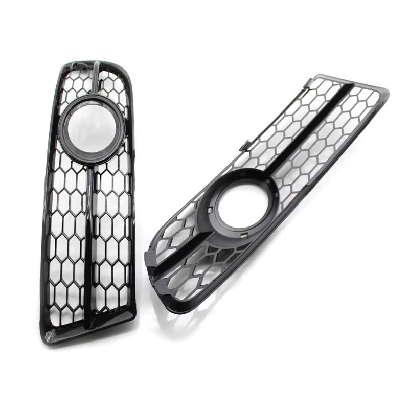 NNBINK Nebelscheinwerfer Grille Kompatibel Mit A4 B7 S4 B7 A4 2005–2008, Waben-Frontstoßstangen-Nebelscheinwerfer-Abdeckgitter 8E0807682F(Glossy Black) von NNBINK