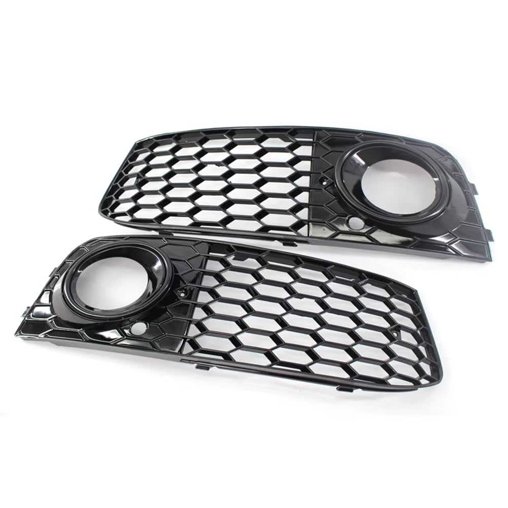 NNBINK Nebelscheinwerfer Grille Kompatibel Mit A4 B8 2008 2009 2010 2011 2012 8KD807682 Linke Und Rechte Auto-Frontstoßstange Nebelscheinwerfer Wabengitter-Kühlergrill-Umrandungsabdeckung NNBINK Nebelscheinwerfer Grille Kompatibel Mit A4 B8 2008 2009 2010 2011 2012 8KD807682 Linke Und Rechte Auto-Frontstoßstange Nebelscheinwerfer Wabengitter-Kühlergrill-Umrandungsabdeckung von NNBINK
