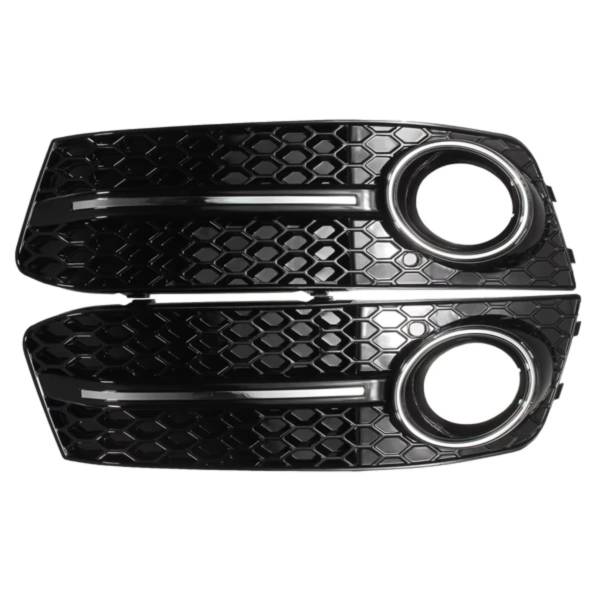 NNBINK Nebelscheinwerfer Grille Kompatibel Mit A4 B8 2009 2010 2011 8KD807682 Auto-Frontstoßstange Nebelscheinwerfer Wabengitter-Kühlergrill-Abdeckung Glänzendes Schwarz Autozubehör NNBINK Nebelscheinwerfer Grille Kompatibel Mit A4 B8 2009 2010 2011 8KD807682 Auto-Frontstoßstange Nebelscheinwerfer Wabengitter-Kühlergrill-Abdeckung Glänzendes Schwarz Autozubehör von NNBINK