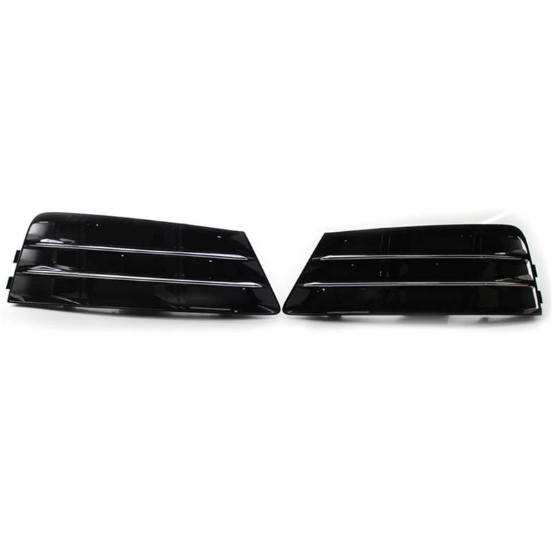 NNBINK Nebelscheinwerfer Grille Kompatibel Mit A4 B9 2016 2017 8WD807681 1 Paar Nebelscheinwerfergitter Links Und Rechts Auto-Frontstoßstange Nebelscheinwerfergitterabdeckung Mit Chromblende von NNBINK