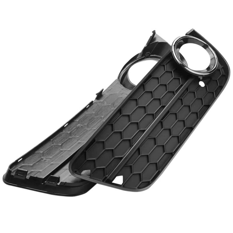NNBINK Nebelscheinwerfer Grille Kompatibel Mit A5 2008 2009 2010 2011 8T0807681 2 Paar Auto-Frontstoßstange Nebelscheinwerfer Racing Honeycomb Hex Mesh Grille Cover Autozubehör von NNBINK