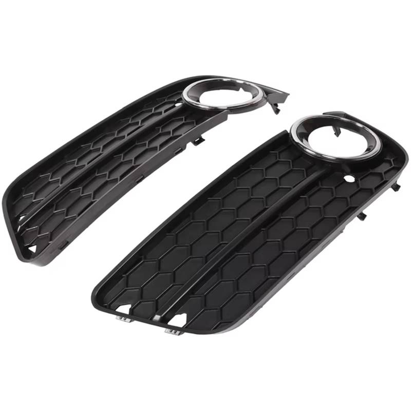 NNBINK Nebelscheinwerfer Grille Kompatibel Mit A5 2008 2009 2010 2011 8T0807682 Auto Vorne Unterer Stoßfänger Nebelscheinwerfer-Gitterrahmen Mitte Unterer Netzrahmen Autozubehör von NNBINK