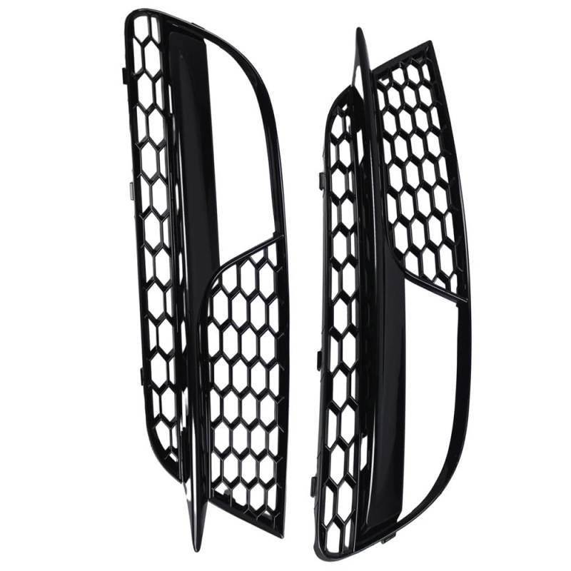 NNBINK Nebelscheinwerfer Grille Kompatibel Mit A5 2012 2013 2014 2015 2016 8T0807681H Auto Links Und Rechts Vorne Stoßstange Nebelscheinwerfer Lampengitter Auto Nebelscheinwerfergitter Montage von NNBINK