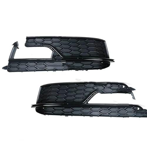 NNBINK Nebelscheinwerfer Grille Kompatibel Mit A5 S5 2013-2016 Auto Frontstoßstangengrill Nebelscheinwerfergitter Abdeckung Rahmen Zierdeckel Blende 8T0807681K(Black-1Pair) von NNBINK
