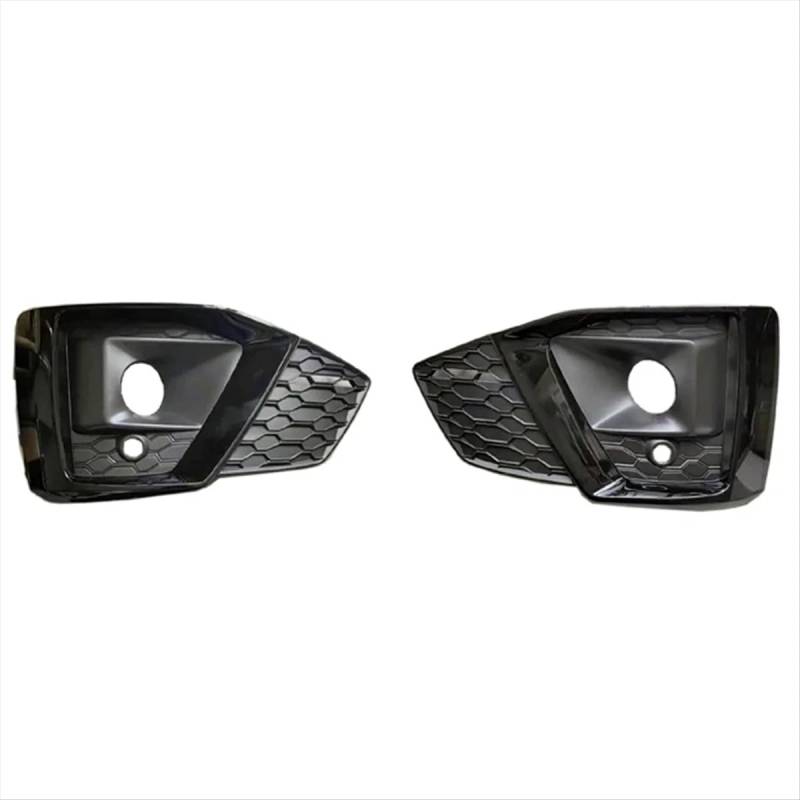 NNBINK Nebelscheinwerfer Grille Kompatibel Mit A5 S5 2019 2020 2021 2022 2023 8W6807681 Auto-Frontstoßstange Links Rechts Nebelscheinwerfer Wabengitterabdeckung Automontage Schwarz von NNBINK
