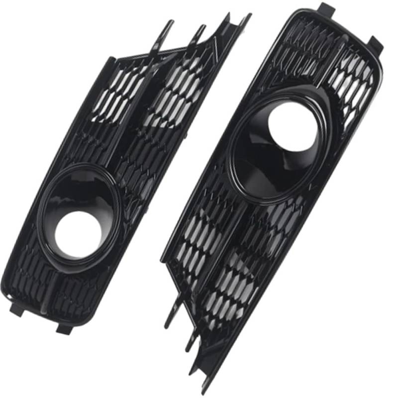 NNBINK Nebelscheinwerfer Grille Kompatibel Mit A6 C7 2016 2017 2018 4G0807647A Auto-Frontstoßstange Nebelscheinwerfer Wabengitter-Grillabdeckung Auto-Nebelscheinwerfergitter Links Und Rechts von NNBINK