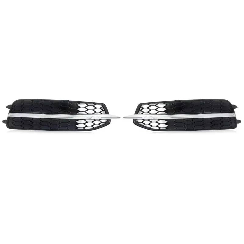 NNBINK Nebelscheinwerfer Grille Kompatibel Mit A6 C7 S6 2012–2014, Nebelscheinwerfer-Grill, Netzabdeckung, Blendenverkleidung von NNBINK