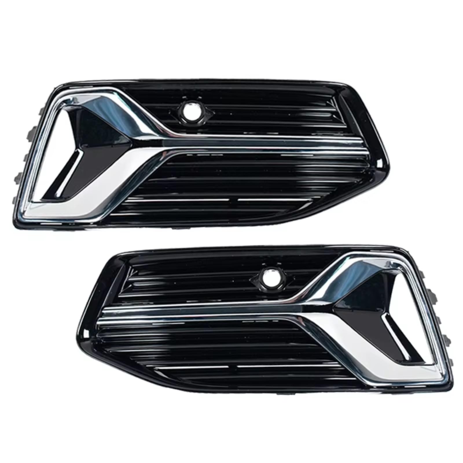 NNBINK Nebelscheinwerfer Grille Kompatibel Mit A6 C8 2018-2023 Front Nebelscheinwerfer Abdeckung Stoßstangengrill Autogrill 4KD807647D 4KD807648D(Left and Right) von NNBINK
