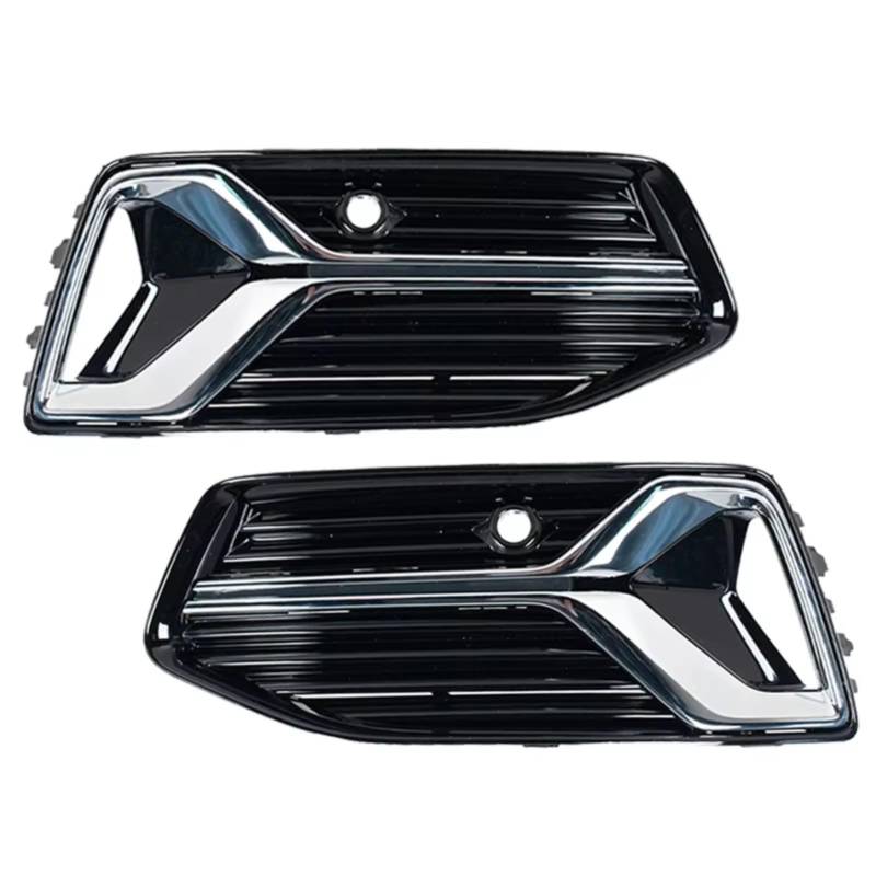 NNBINK Nebelscheinwerfer Grille Kompatibel Mit A6 C8 2018-2023 Front Nebelscheinwerfer Abdeckung Stoßstangengrill Autogrill 4KD807647D 4KD807648D(Left and Right) von NNBINK
