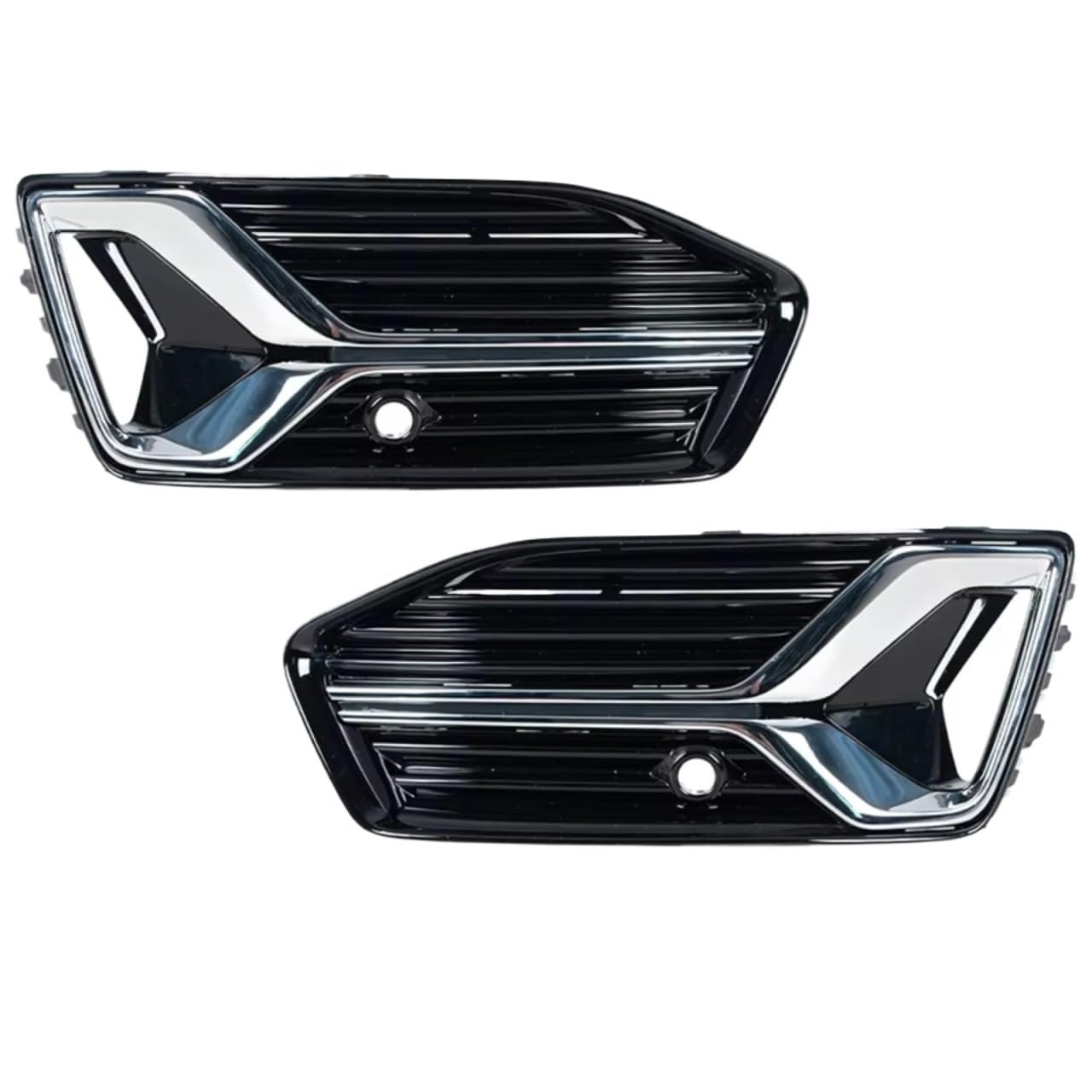 NNBINK Nebelscheinwerfer Grille Kompatibel Mit A6 C8 2018-2023 Nebelscheinwerfer-Lampenabdeckung, Frontstoßstange, Nebelscheinwerfergitter, 4KD807647D, 4KD807648D(Left and Right) von NNBINK