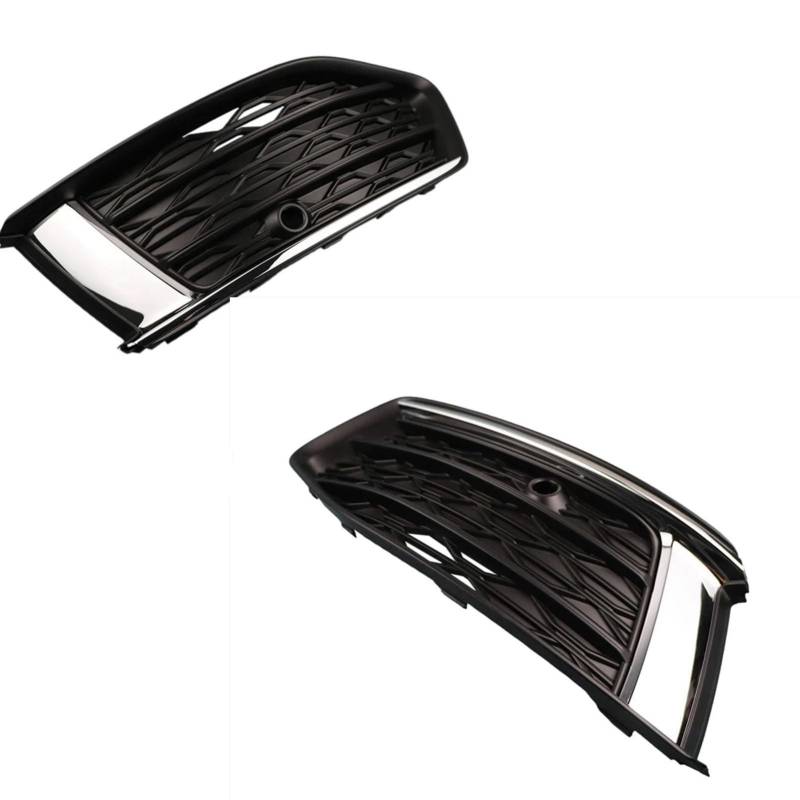 NNBINK Nebelscheinwerfer Grille Kompatibel Mit A6 C8 2019 2020 2021 4KD807648 1 Paar Frontstoßstange Nebelscheinwerferabdeckung Zierrahmen Nebelscheinwerfergrill Auto Nebelscheinwerfergitter Montage von NNBINK